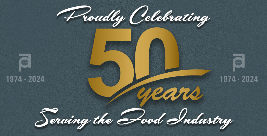 Proudly Celebrating 50 Years Serving the Food Industry